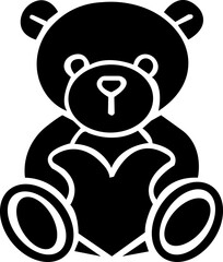 Christmas Cute teddy bear Black silhouette, toy, baby