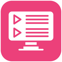 Fototapeta premium Video Tutorial Icon