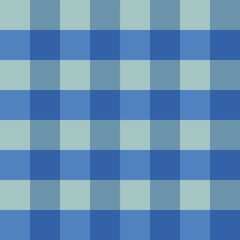 Seamless Blue gingham Pattern Design Ideal on Teal background