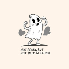 A cheerful ghost, with a friendly smile, engages in lively activities to celebrate Mother's Day, expressing joy and bringing happiness to all around in a light-hearted atmosphere.