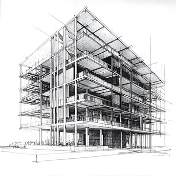 Residential home elevation front layout plan blueprint high resolution picture