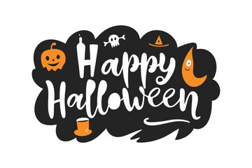 Happy Halloween Typography Vector Design
