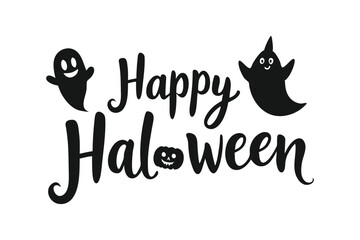 Happy Halloween Typography Vector Design