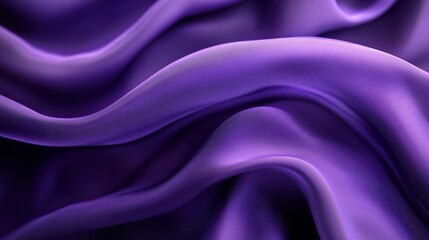 Obraz premium A smooth, abstract background featuring a flowing purple silk fabric, symbolizing elegance, luxury, fluidity, grace, and movement.