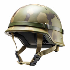 Naklejka premium military helmet isolated on white