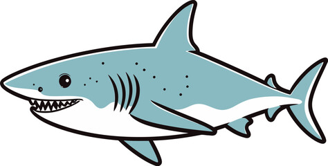 Fototapeta premium Shark for Marine Education Logo Shark Design for Adventure Enthusiasts