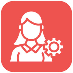 Project Manager Female Icon