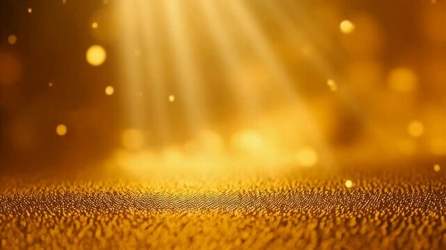 Elegant 4K Flow of Golden Particles Evoking Oscar-Level Luxury