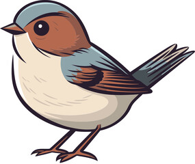 Obraz premium Sparrow Flying in the Sky Sparrow Bird Icon