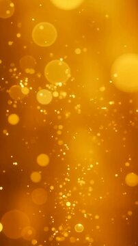 Elegant 4K Flow of Golden Particles Evoking Oscar-Level Luxury