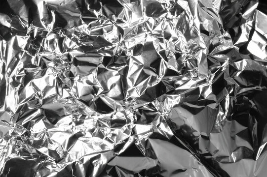 Papel de aluminio arrugado
