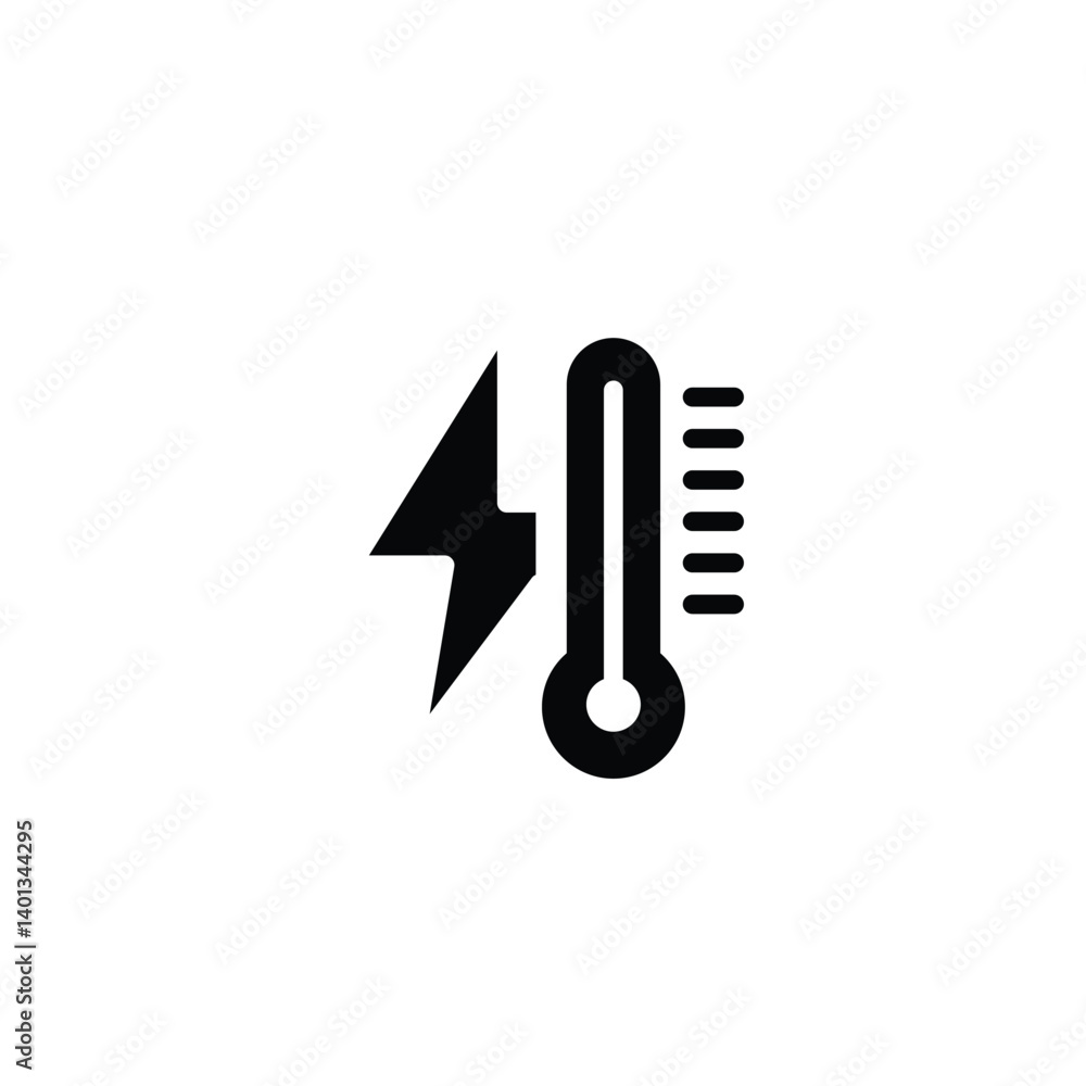 Poster geothermal energy power solid icon vector design good for web or mobile app