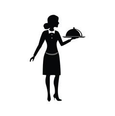 woman, cartoon, vector, illustration, child, fashion, people, lady, person, beauty, dress, baby, art, kid, hair, love, drawing, mother, silhouette, fun, waitress, character, design, clothing