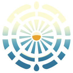 wheel, gear, sun abstraction