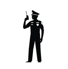 silhouette, person, people, business, gun, hat, black, soldier, vector, illustration, rifle, golf, golfer, holding, one, suit, weapon