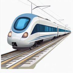 Naklejka premium train in motion blur