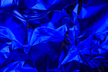 Textura o fondo metálico de color azul intenso