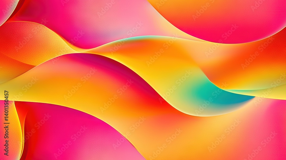 Poster a close-up of a cell phone with a multicolored design on its backlit screen
