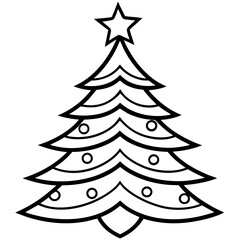 abstract christmas tree