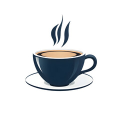 Obraz premium Dark Coffee Cup Illustration