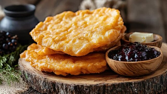 traditional bannock fry bread video canadian food