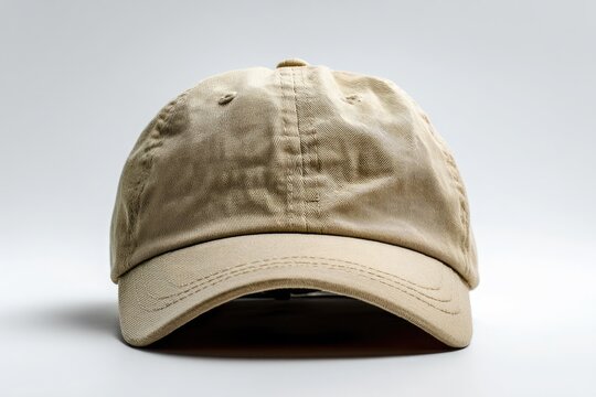 classic vintage dad hat shot straight in white studio with white backdrop e commerce product photography