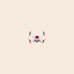 Drone icon flat vector design. 