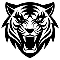 Fototapeta premium tiger head tattoo