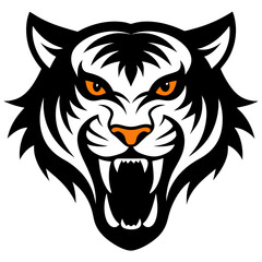 Obraz premium head of a tiger icon
