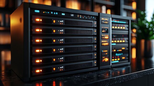 Modern Server Rack Data Center Technology
