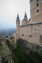 Alcázar Castle in Segovia Shrouded by Fog