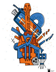 abstract urban background