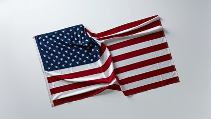 Obraz premium Isometric illustration of the American flag