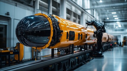 Precision Robot Handling Routine Check-Up of Hyperloop Transport System