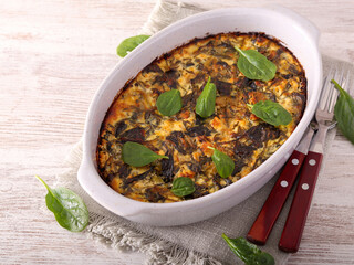 Spinach and feta bake