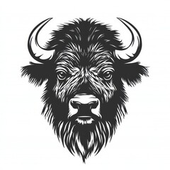Bison Head Silhouette