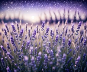 Obraz premium lavender field in the morning