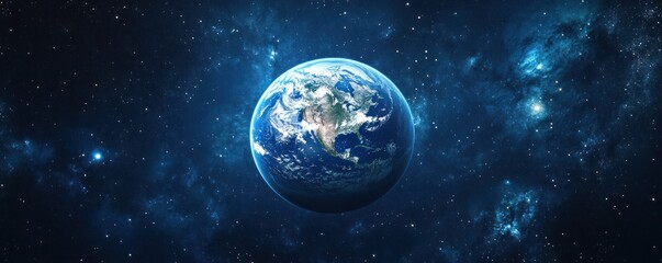 Obraz premium Our Amazing Planet Earth In The Vastness Of Space