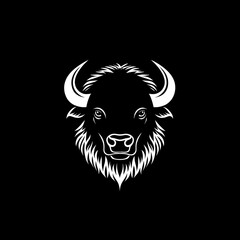Bison Head Silhouette