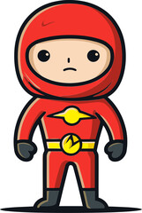 Obraz premium Superhero Ready for Battle Superhero Woman Vector