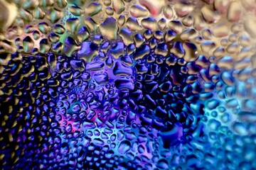 water drops on a glass