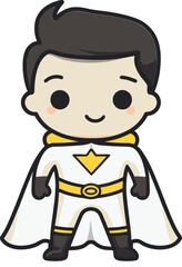 Fototapeta premium Superhero Electric Surge Superhero Guardian Pose PNG
