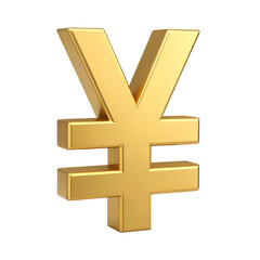 Obraz premium Shiny Golden Yen Symbol 3D Render Perfect for financial banking and economic concepts High resolution image ideal for websites presentations or marketing materials
