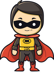 Obraz premium Superhero With Laser Hands Superhero Strength Mode Vector