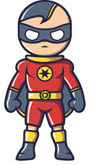 Obraz premium Superhero Red Cape PNG Superhero Night Patrol SVG