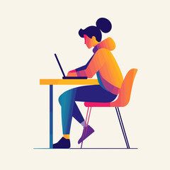 man working on laptop