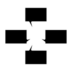 Network Chat Vector Glyph Icon Design