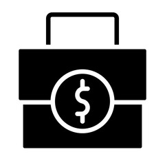 Breifcase Vector Line White Circle Red