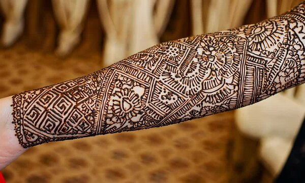 Arm with Traditional Mehndi Design

