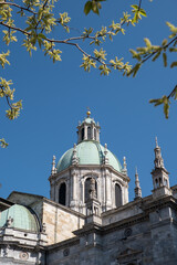 Fototapeta premium Como cathedral in spring, Italy
